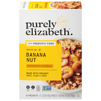 Purely Elizabeth - Sugar Free Oatmeal Banana Nut - Case Of 6-9.12 Oz - Orca Market