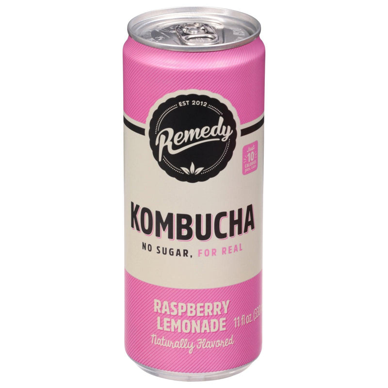 Remedy - Kombucha Raspberry Lemonad - Case Of 12-11 Fz - Orca Market