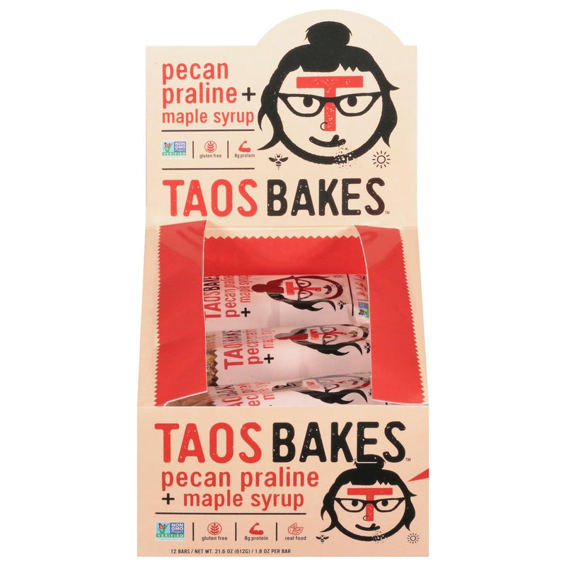 Taos Bakes - Bar Pecan Praline Maple Syrup - Case Of 12 - 1.8 Oz - Orca Market