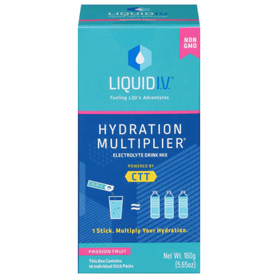 Liquid I.v. - Drink Mix Passion Fruit 10ct - 1 Each-5.65 Oz - Orca Market