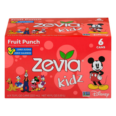 Zevia - Kidz Fruit Pnch Sparkling Drink - Case Of 4-6/7.5 Fz - Orca Market