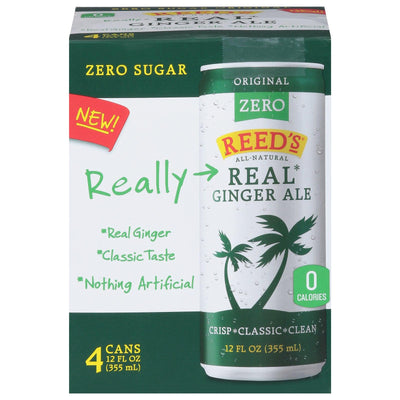 Reed's - Ginger Ale Zero Sleek - Case Of 6-4/12 Fz - Orca Market