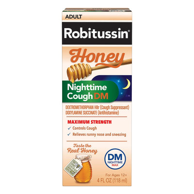 Robitussin - Cough Night Max Strenth Honey - 1 Each-4 Fz - Orca Market