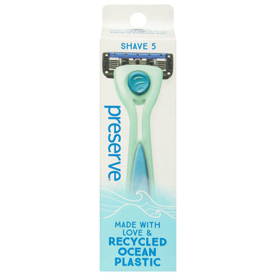 Preserve - Razor Popi Shave 5 Green - Case Of 6-1 Ct - Orca Market