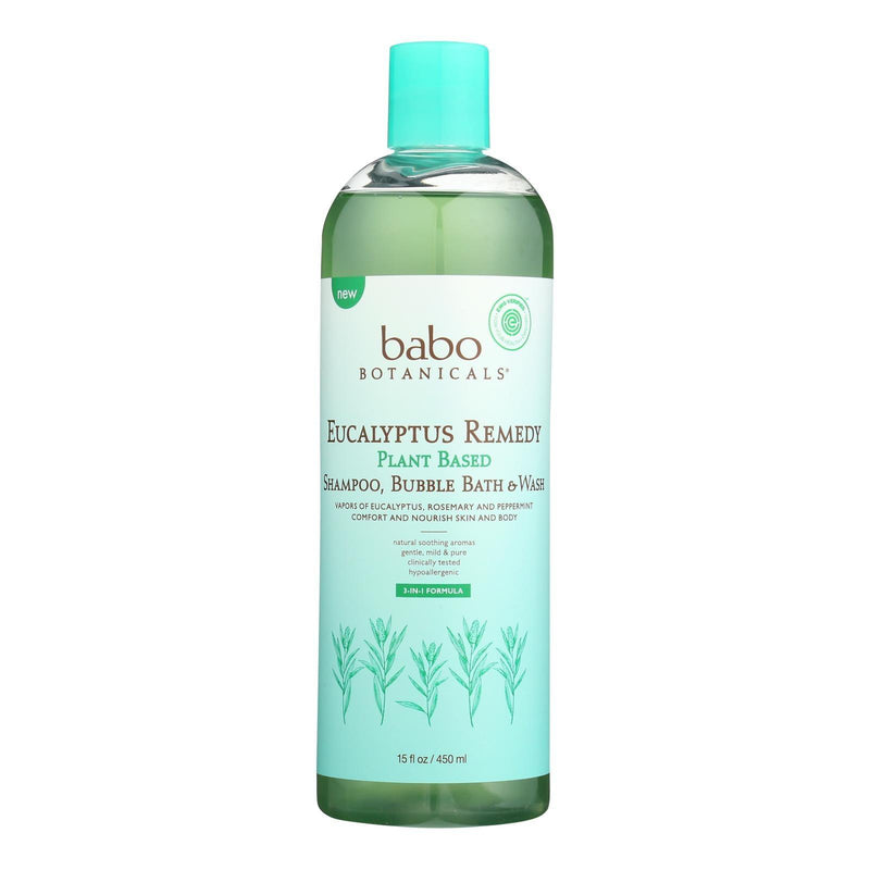 Babo Botanicals - Shampoo & Wash Eucalypts Remedy - 1 Each-15 Fl Oz - Orca Market