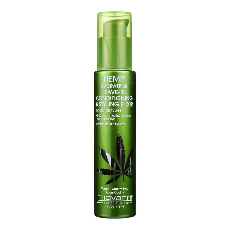 Giovanni Hair Care Products - Hemp Leave In Conditioner Style - 1 Each-4 Fz - Orca Market