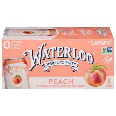 Waterloo - Sparkling Water Peach - Case Of 3-8/12 Fz - Orca Market