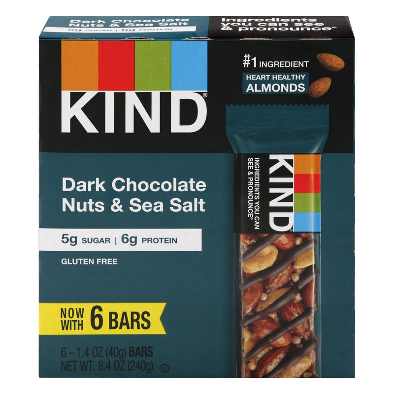 Kind - Bar Dark Chocolate Nuts Sea Salt - Case Of 10-6/1.4 Oz - Orca Market