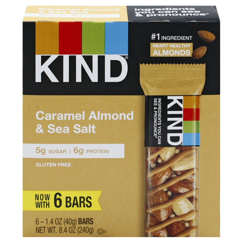 Kind - Bar Caramel Almond Sea Salt - Case Of 10-6/1.4 Oz - Orca Market