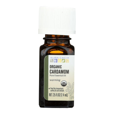 Aura Cacia - Essential Oil - Cardamom - Case Of 1 - .25 Fl Oz. - Orca Market