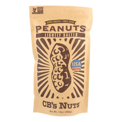 Cb's Nuts Peanuts - Low Sodium - Jumbo - In Shell - Case Of 12 - 12 Oz - Orca Market