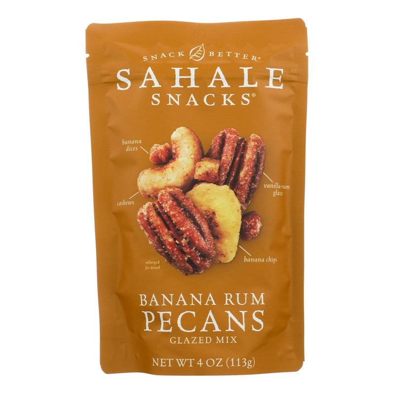 Sahale Snacks - Pecans Glzd Mix Ban Rum - Case Of 6 - 4 Oz - Orca Market