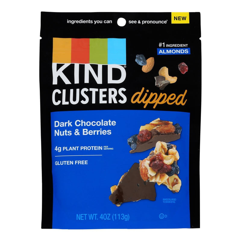 Kind - Clusters Dip Dark Chocolate Nut/berry - Case Of 8-4 Oz - Orca Market