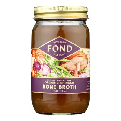 Fond Bone Broth - Bone Broth Shitake Shallot Sage - Case Of 4-14 Fz - Orca Market