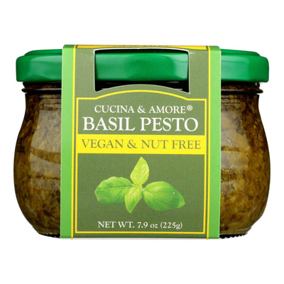 Cucina & Amore - Pesto Basil Vegan Nut Free - Case Of 6-7.9 Oz - Orca Market