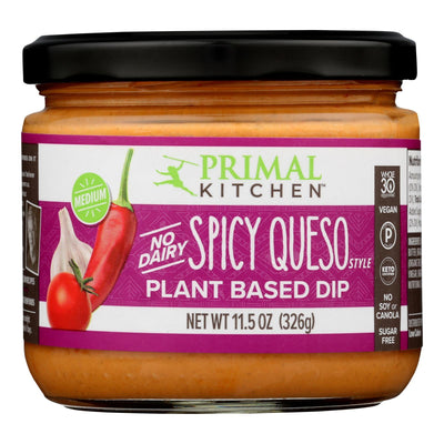 Primal Kitchen - Dip Plant Based Queso Spicy - Case Of 6-11.5 Oz - Orca Market