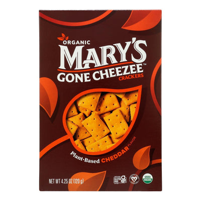 Mary's Gone Crackers - Crckrs Plnt Bsd Ched - Case Of 6-4.25 Oz - Orca Market