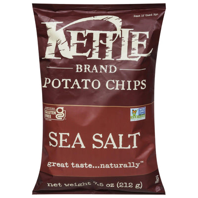 Kettle Brand - Potato Chips Sea Salt - Case Of 12-7.5 Oz - Orca Market