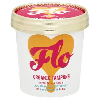 Flo - Tampons Organic Bamboo No App - Case Of 12-16 Count - Orca Market