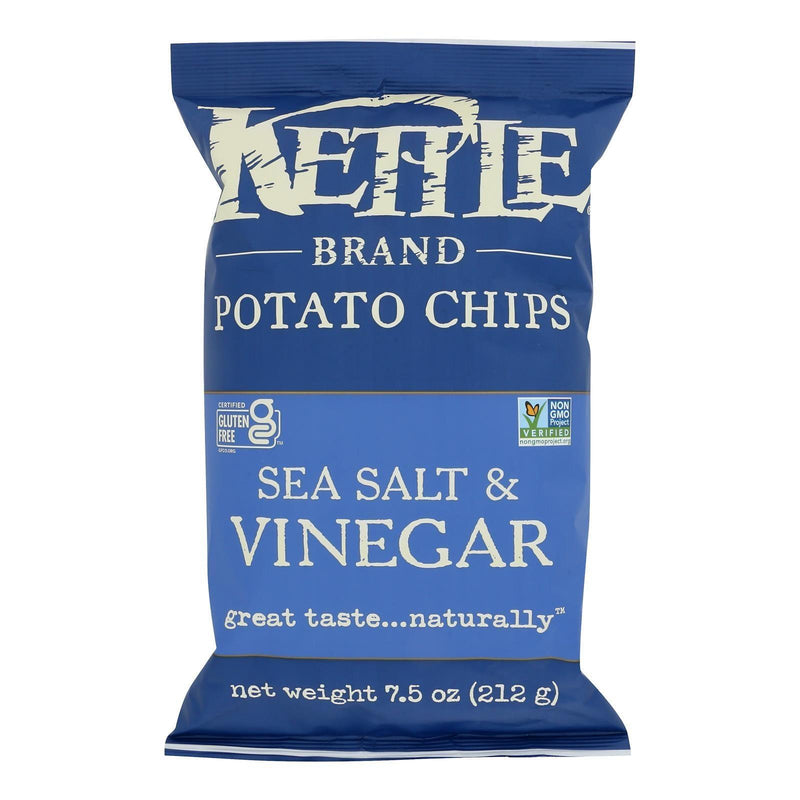 Kettle Brand - Potato Chips Salt&vinegar - Case Of 12-7.5 Oz - Orca Market