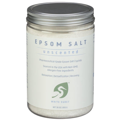 White Egret - Epsom Salt Unscented - 1 Each - 30 Oz - Orca Market