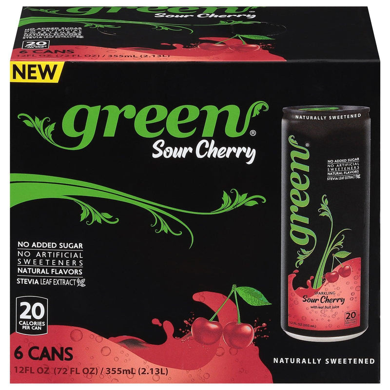 Green - Sparkling Sour Cherry - Case Of 4-6/12 Fz - Orca Market