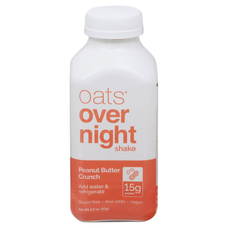 Oats Over Night - Shake Overnight Oat Peanut Butter Crunch - Case Of 5-2.2 Oz - Orca Market