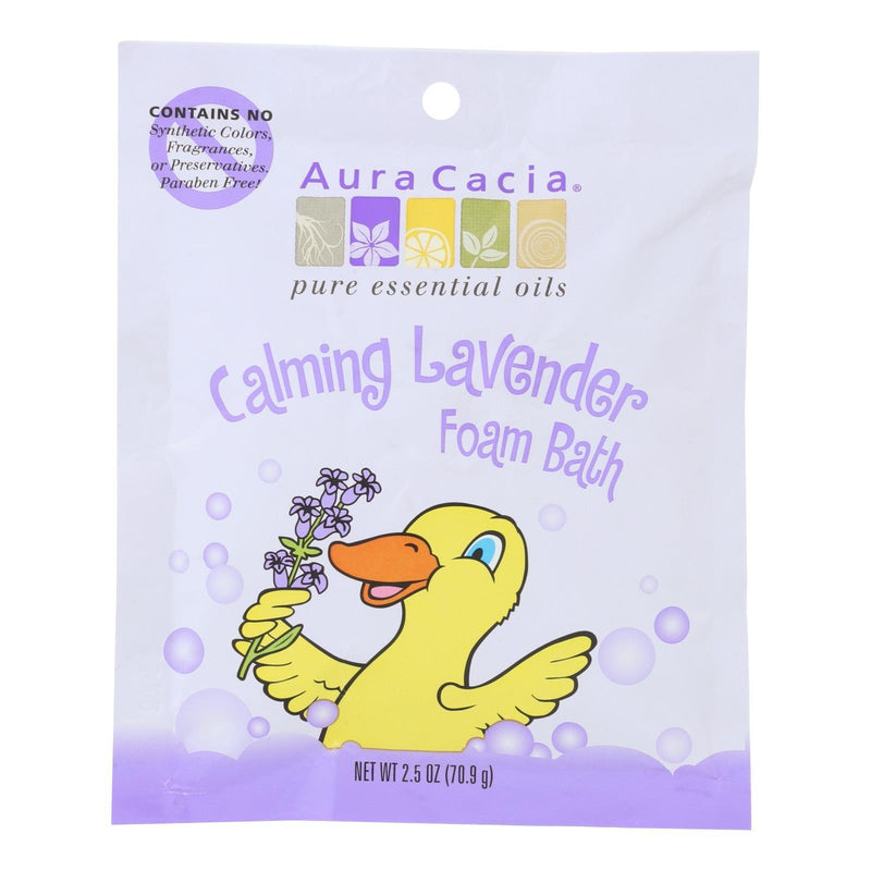 Aura Cacia Calming Foam Bath Lavender Essential Oil - Case Of 6 - 2.5 Oz - Orca Market