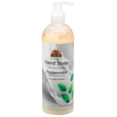 Okay Pure Naturals - Hand Soap Peppermint - 1 Each 1-16 Fz - Orca Market