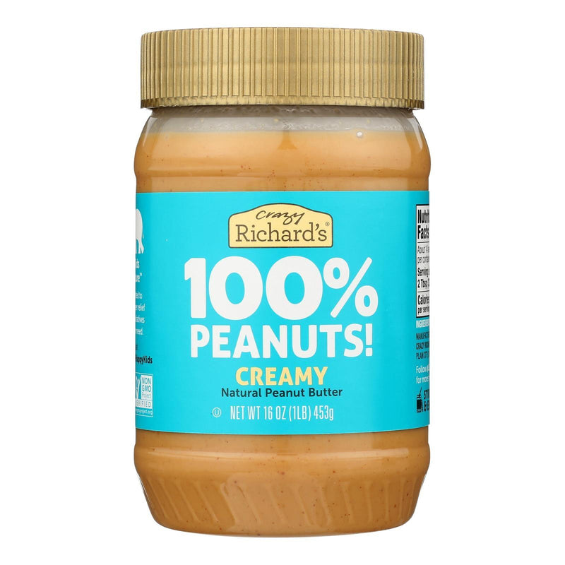 Crazy Richards Natural Creamy Peanut Butter - Case Of 12 - 16 Oz. - Orca Market