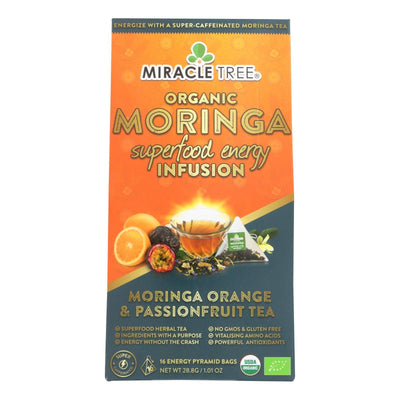 Miracle Tree - Tea Moringa Orange Psft - Case Of 5 - 16 Ct - Orca Market