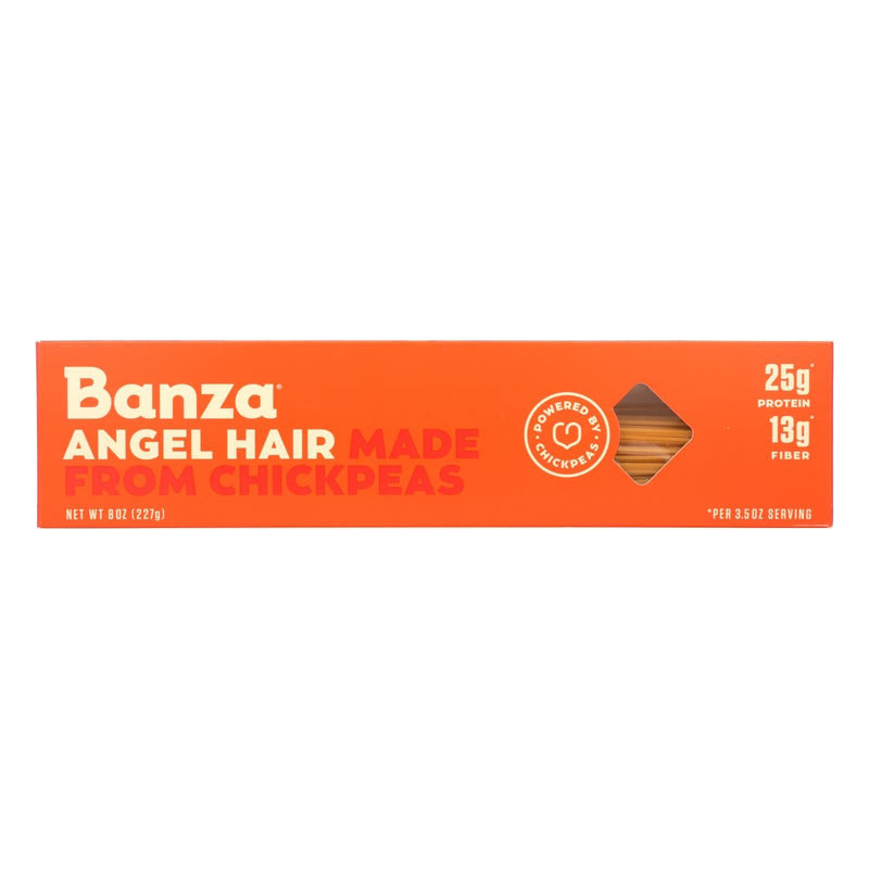 Banza Angel Hair Chickpea Pasta - Case Of 12 - 8 Oz - Orca Market