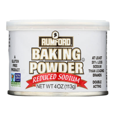 Rumford Baking Powder - Reduced Sodium - Case Of 24 - 4 Oz. - Orca Market