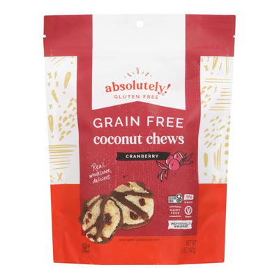 Absolutely Gluten Free Chews - Coconut - Cranberry - Gluten Free - Case Of 12 - 5 Oz - Orca Market