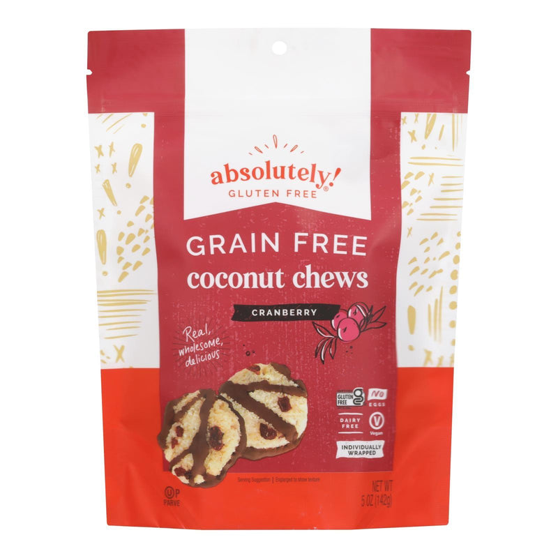 Absolutely Gluten Free Chews - Coconut - Cranberry - Gluten Free - Case Of 12 - 5 Oz - Orca Market