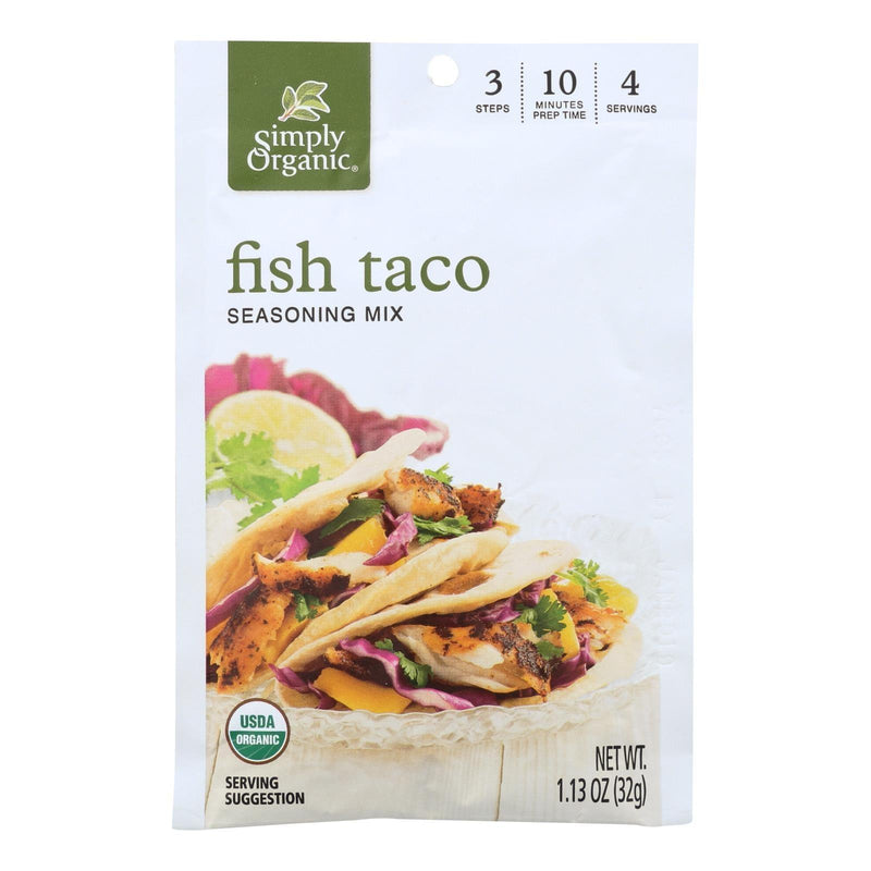 Simply Organic Seasoning Mix - Fish Taco - Case Of 12 - 1.13 Oz. - Orca Market