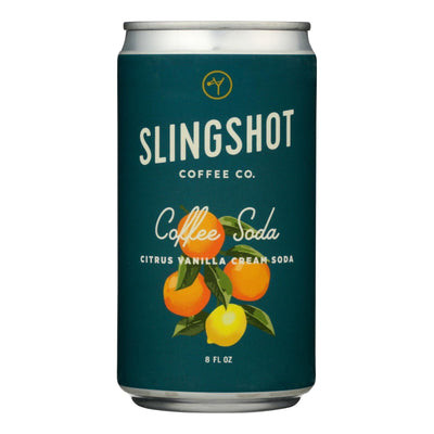 Slingshot Coffee Citrus Vanilla Cream Coffee Soda, Citrus Vanilla Cream - Case Of 12 - 8 Fz - Orca Market