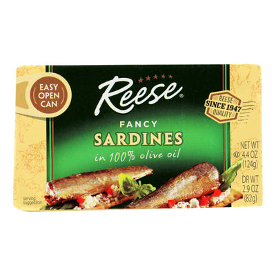 Reese's Fancy Sardines - Case Of 10 - 4.37 Oz - Orca Market