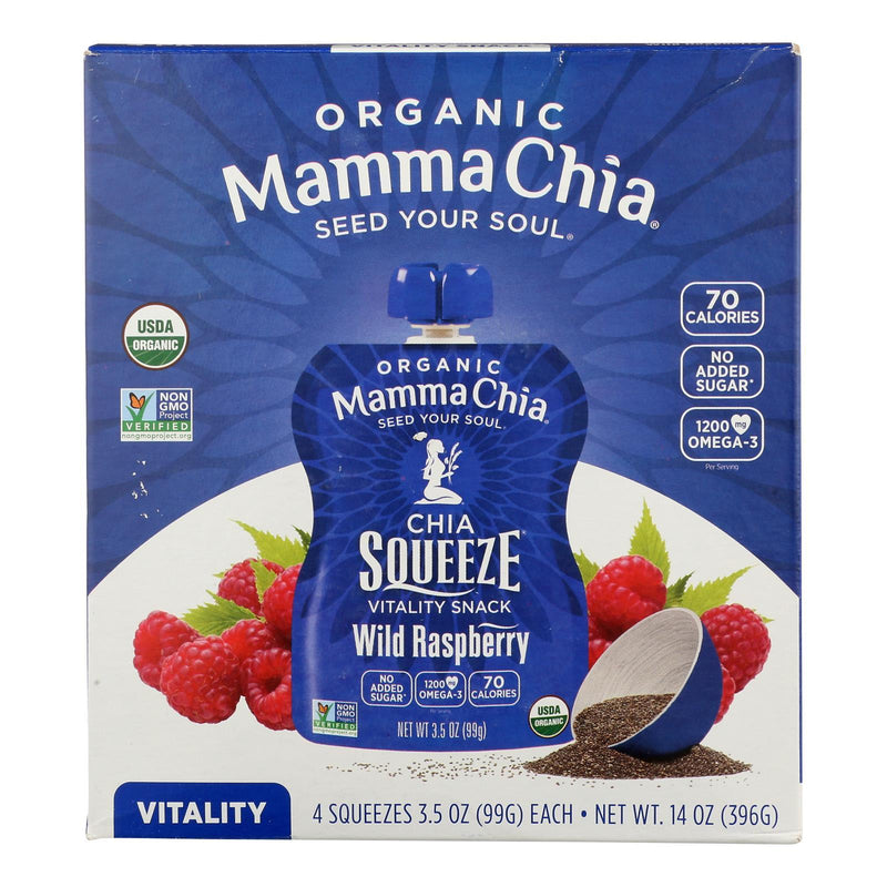 Mamma Chia Organic Chia Squeeze Vitality Snack - Case Of 6 - 4/3.5 Oz - Orca Market