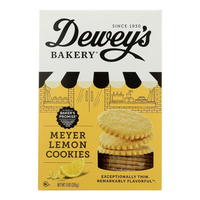 Deweys Bakery - Cookies Thins Meyer Lemon - Case Of 6 - 9 Oz - Orca Market