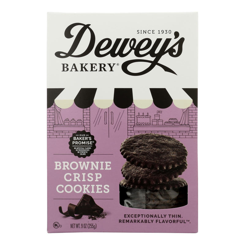 Deweys Bakery - Cookies Brownie Crisp - Case Of 6 - 9 Oz - Orca Market