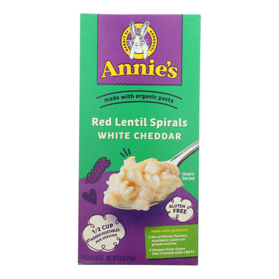 Annie's Homegrown - Mac & Cheese Red Lentil White Cheddar - Case Of 8-5.5 Oz - Orca Market