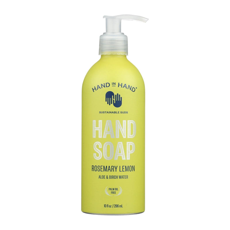 Hand In Hand - Hand Soap Rosemary Lemon - Case Of 3-10 Fz - Orca Market