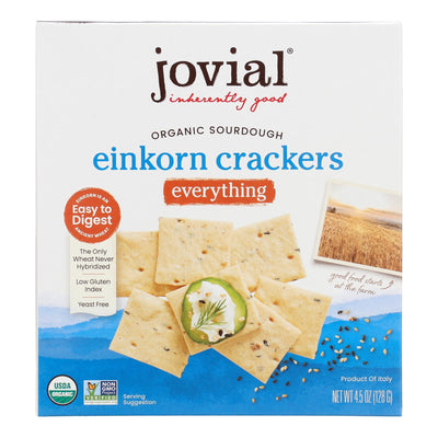 Jovial - Cracker Einkorn Evrythng - Case Of 10-4.5 Oz - Orca Market