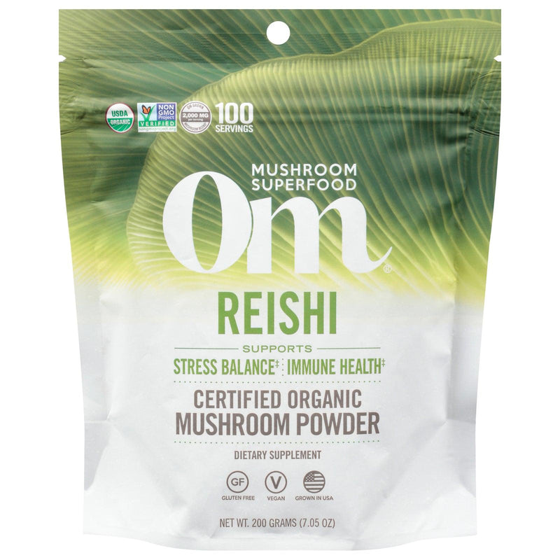 Om - Reishi Organic Powder 200grm - 1 Each -7.05 Oz - Orca Market