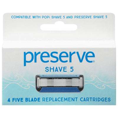 Preserve - Razor Blades Popi 5 Refil - Case Of 6-4 Ct - Orca Market