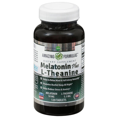 Amazing Formulas - Melatonin L-theanine 10mg - 1 Each 1-120 Ct - Orca Market