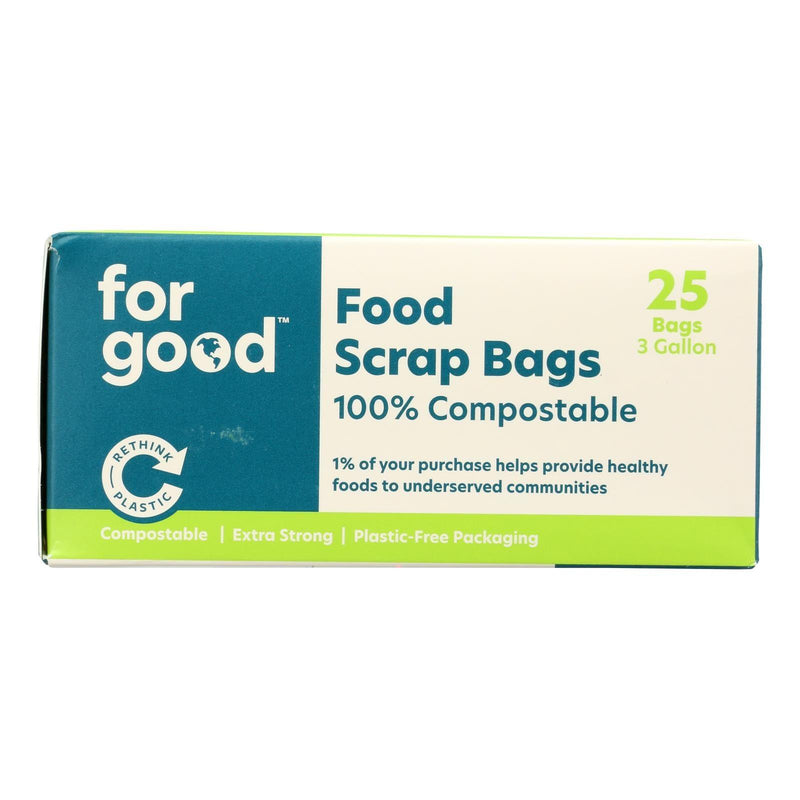 For Good - Food Scrap Bags 3 Gallon - Case Of 6-25 Ct - Orca Market