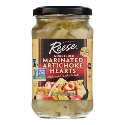 Reese Marinated Artichoke Hearts - Quartered - Case Of 12 - 12 Oz. - Orca Market