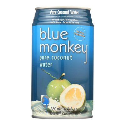 Blue Monkey Coconut Water - Natural - Case Of 24 - 11.2 Oz. - Orca Market